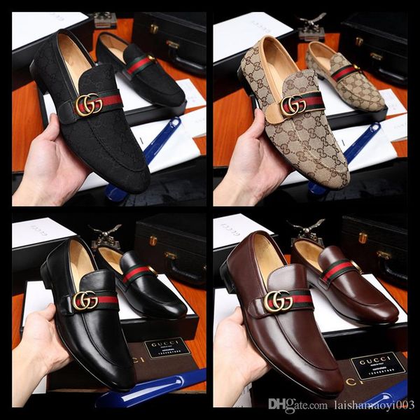 

iduzi leather bowknot business slip-on shoes luxury designer casual and business comfortable breathable size 38-45, Black;red