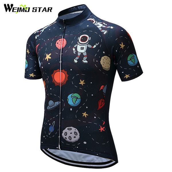 

weimostar cycling jersey 2020 short sleeve men cycling clothing breathable mtb bike jersey bicycle clothes ropa, Black;red