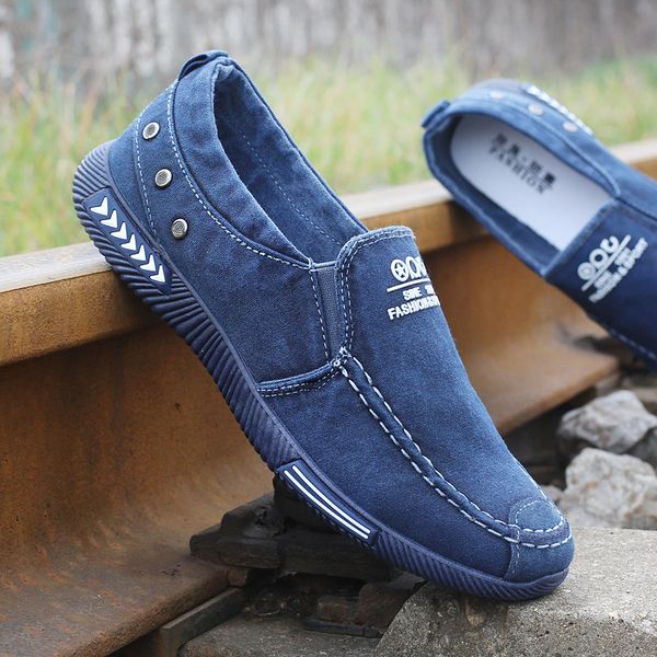 

men casual shoes canvas shoes for men loafer chaussure homme summer warm breathable fashion sneakers man walking, Black