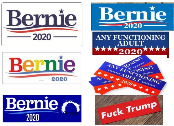 Stili CALDI Contro Trump Bernie Joe Biden Bernie Sanders Adesivi per auto 7.6 * 22.9 cm Adesivo per paraurti bandiera Decal per Car Styling Veicolo Paster