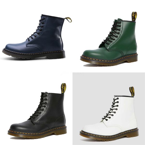 

mens work boots casual leather martin boots waterproof oil resistant ankle boot lace up high shoes butternut#648, Black