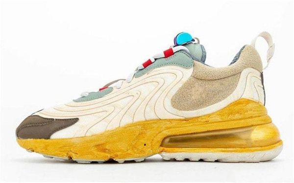 

2020 authentic travis scotts x shoe 270 react light cream dark hazel mica starfish running sneakers ct2864 200 authentic shoes with box