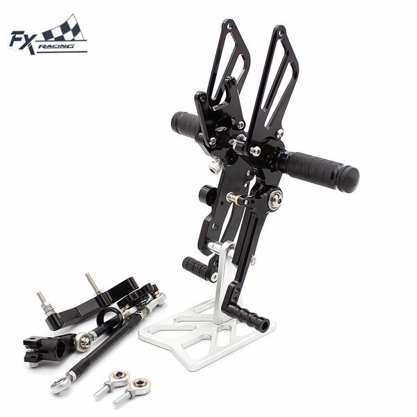 

cnc aluminum motorcycle foot pegs rest footpegs pedals rearset footrest for duke 690 2012 2013 2014 2015