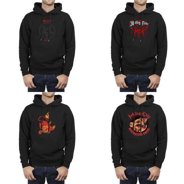 

men design printing motley-listen-crue-vigor-shout at the devil black oversized hoodies cool champion thin hoodie side logo tattoo crue