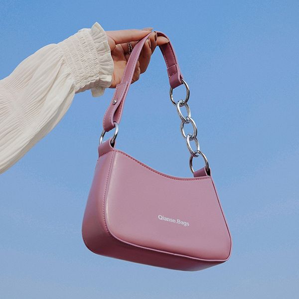 

fashion pu leather small armpit shoulder bags for women 2020 new letter totes bag female leather handbag and purse ladies clutch