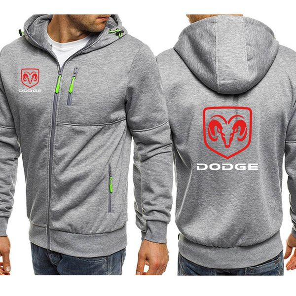 

hoodies men for dodge car logo print casual hip hop harajuku long sleeve hooded sweatshirts mens zipper jacket man hoody clothq