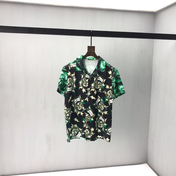 

new european men's long shirt long t-shirt printed dark jacquard short sleeve t-shirt letter logo same for men and women 03, White;black