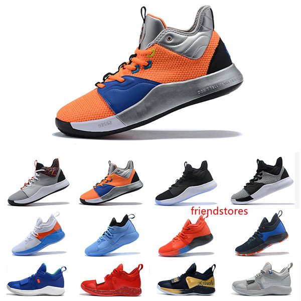 

высококачественная баскетбольная обувь paul george zoom nasa x pg 3 pg 2 sky blue pg 2.5 black gold размер 7-12