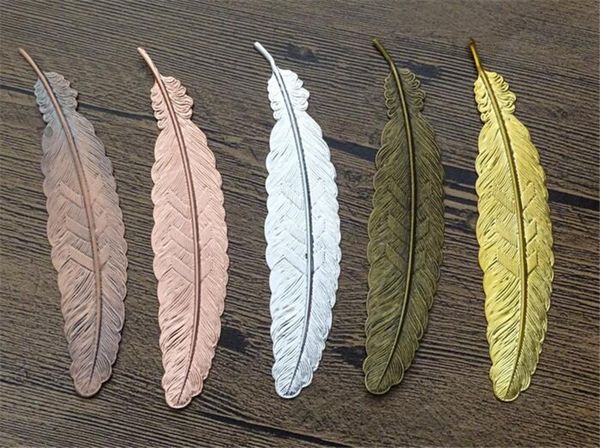 

new office metal feather bookmark chinese style vintage page nice cool book markers school supplies party wedding gifts for guests