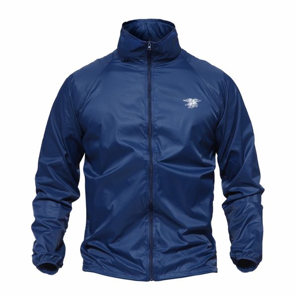 

outdoor tactical summer seals skin clothes camouflage windbreaker camping climbing hiking trekking men shirts sun screen coats, Blue;black