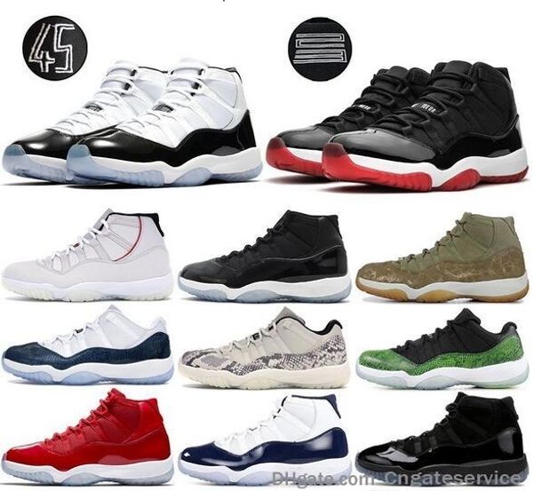 

concord high 45 11 mens basketball shoes bred cap and gown gym win like 82 platinum tint snakeskin mens sneakers 11s designer shoes