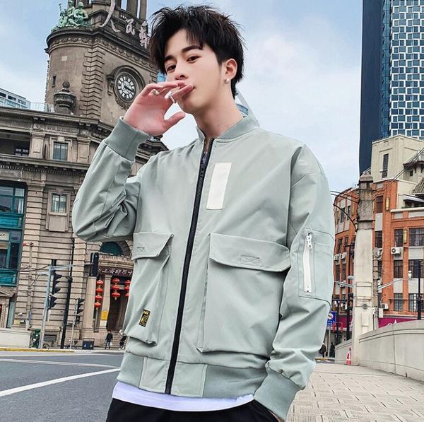 

new arrived mens brand jacket with applique for autumn designer mens jackets with pockets luxury coat with highly quality wholesales, Black;brown