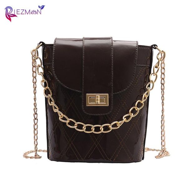 

riezman 2020 new women bag fashion crossbody bags for women bucket bag messenger shoulder sewing thread bags