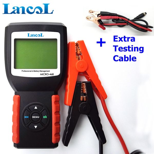 

lancol micro-468 12v car battery tester diagnostic-tool soh soc cca ir