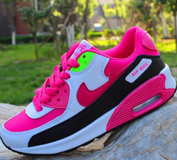 

2021 new mens sneakers shoes classic 90 running shoes black red white sports trainer air cushion surface breathable sports shoes 36-45