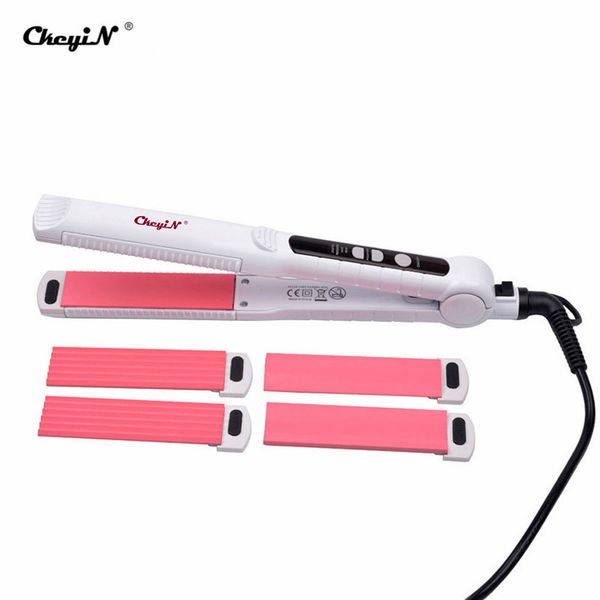 

110-240v curling iron hair curler straightener ceramic hair curling straightening corrugated hair curler styling tools