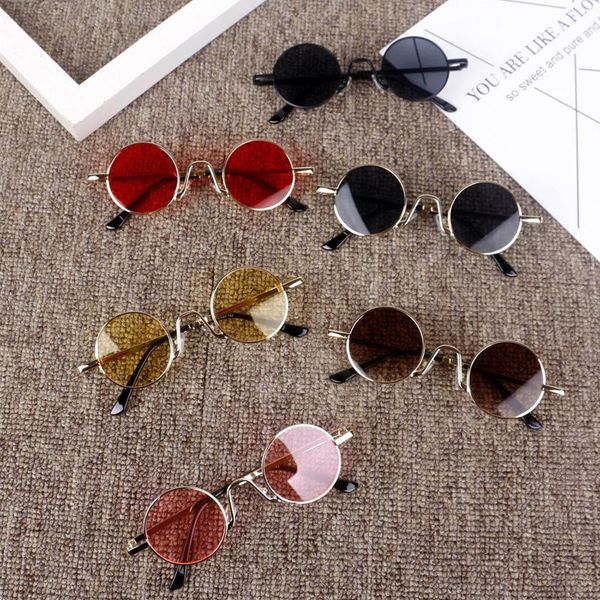 

new 3-9 years kids sunglasses cute boys&girls uv400 vintage round metal frame infant glasses cool baby child oculos n208 yzxcn, Blue