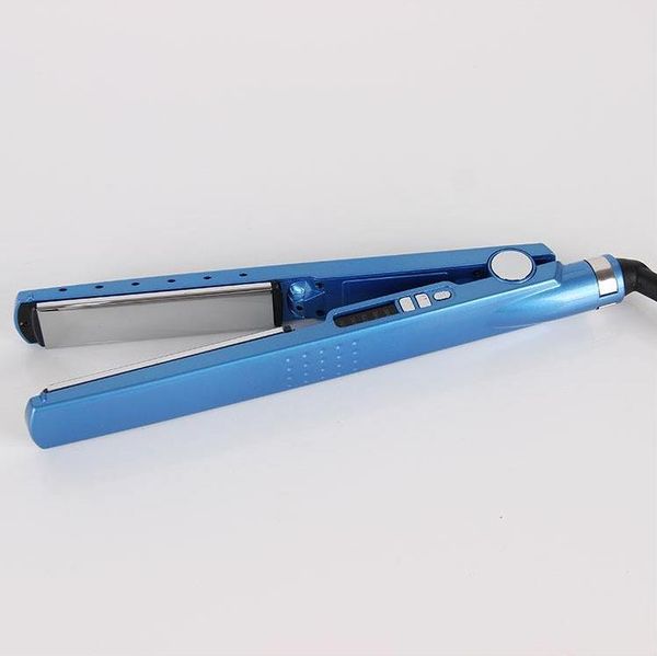 

new ultra-smooth titanium plates digital ionic hair straightener flat iron hair straighteners & perm machine stylist tools., Black