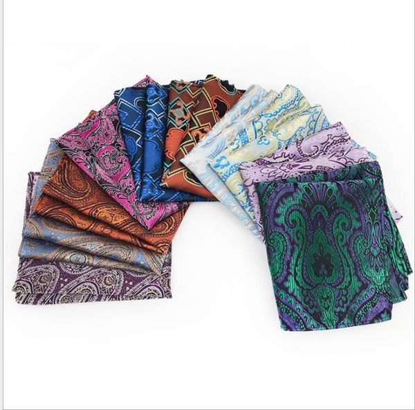 

polyester baggy suit pocket scarf and scarf with the same type of scarf, Blue;purple