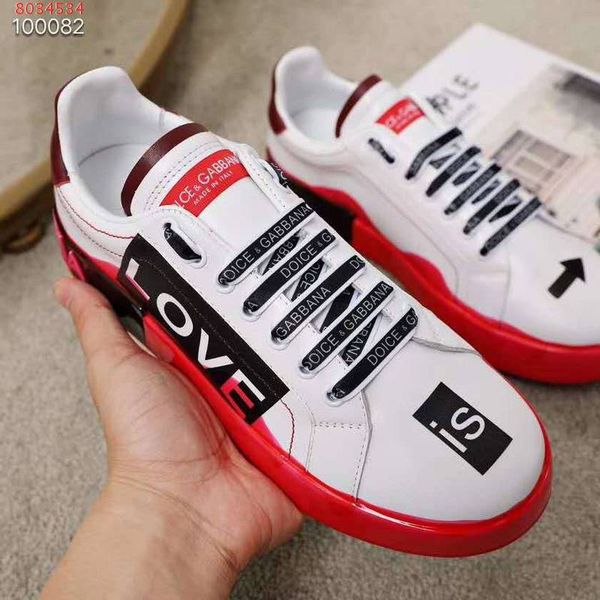 

printed letter on shoelaces casual shoe for women real genuine leather luxuries low-loafers sneakers shoes with box 35-41, Black