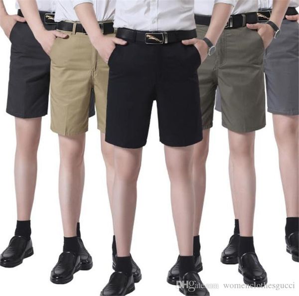 

loose casual knee length mens shorts summer business mens short pants male clothing