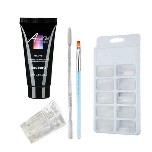 

5pcs/ set poly gel kit uv acryl builder polygel fast dry nail art tools v9-drop