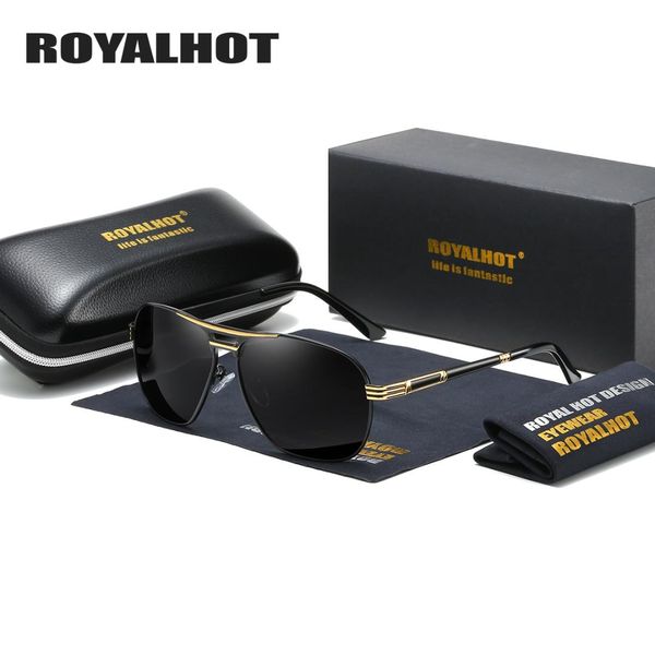 

royalmen women polarized sunglasses oval aloy frame sun glasses driving glasses shades oculos masculino male 90092, White;black