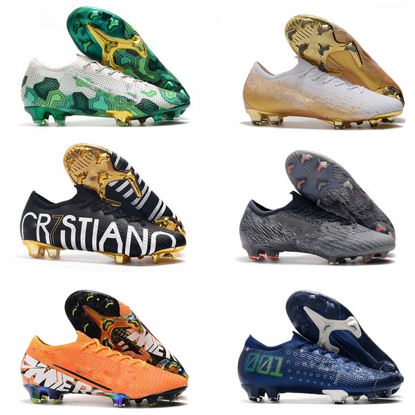 

trend mens soccer cleats superfly 7 elite se fg football boots mercurial vapors 13 cr7 neymar soccer shoes size 39-45
