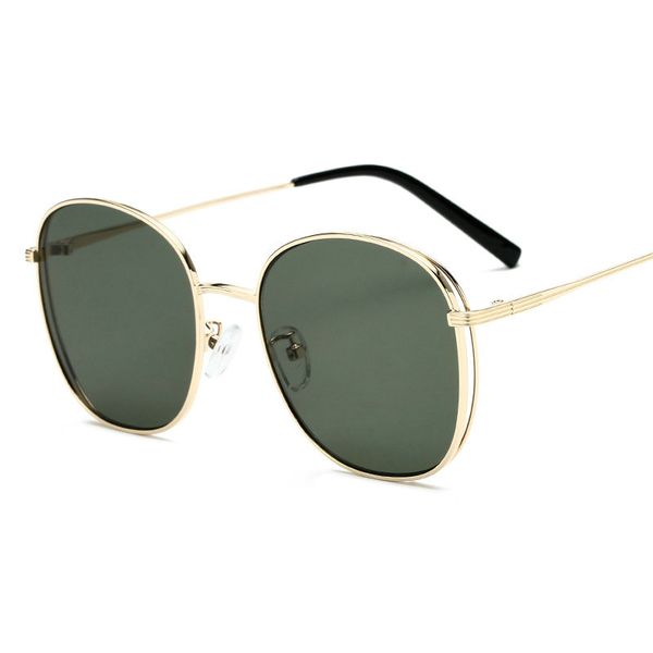 

2019 new sunglasses for women square metal frame ocean lens brand designer fashion shades sun glasses men uv400 with box fml, White;black