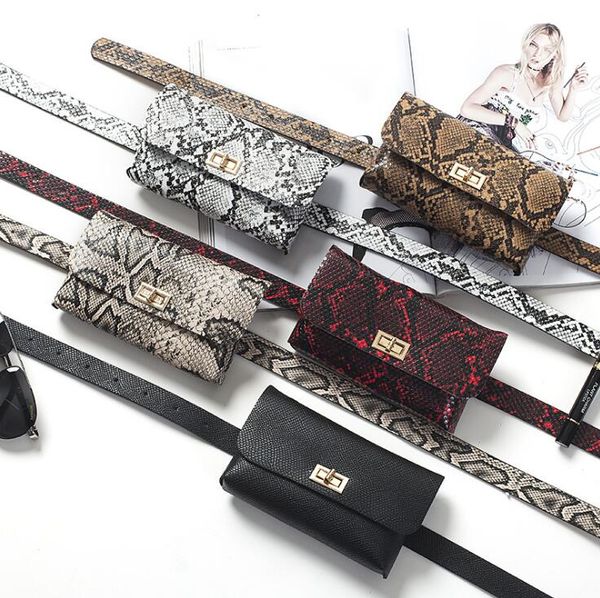 

new designer luxury waist bag women joker belt classic serpentine shoulder bags retro portable phone bags mini ladies bags