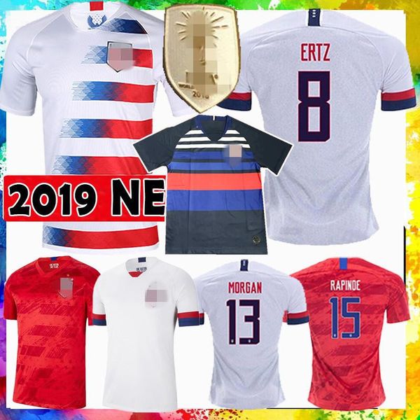 

america united states soccer jersey lloyd krieger morgan ripinoe pulisic mckennie weah football shirt pugh hamm heath champions, Black;yellow