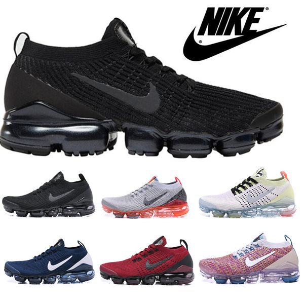 

2019 air vapormax Tn Plus Мужчины Женщины кроссовки на воздушной подушке тройной черный белый Щепка виноград быть истинным мода спортивные кроссовки размер 5.5-11