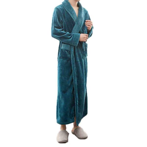 

winter thick warm female male coral fleece kimono robe lover couple nightgown bath gown sleepwear large long nightwear 2019 robe, Black;brown