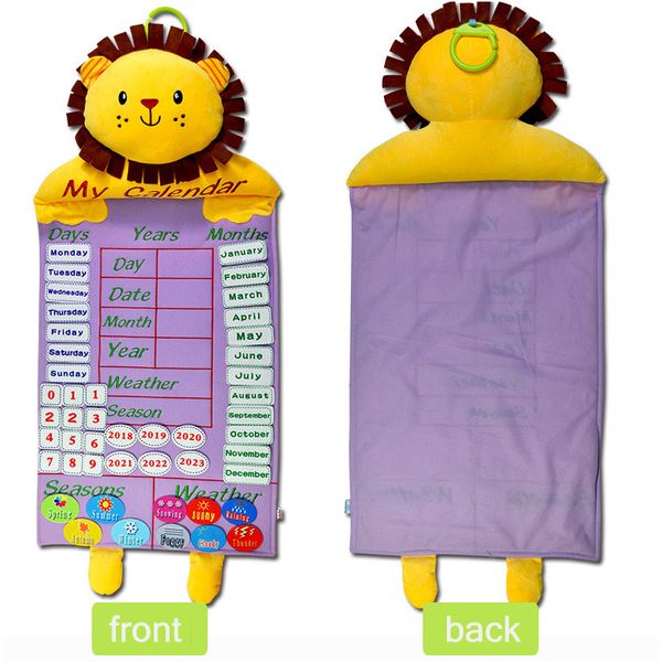 

kids calendar fabric toy time learning weather seasons early educational hanging calendars calendrier educatif toys for children