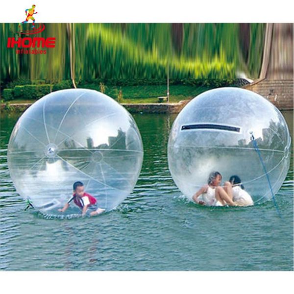 

jia inf 1.3-3m pvc inflatable water walking ball wear-resistant water toys dance ball with zipper for swimming pool outdoor