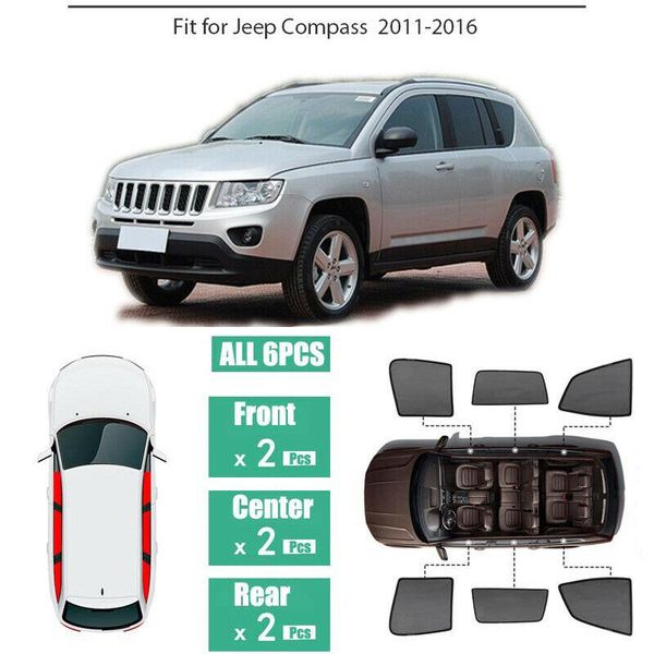 

windows sun shade uv protection ray blocking mesh visor for jeep compass 2011