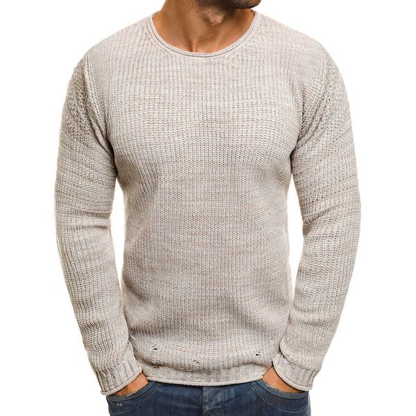 

autumn spring sweater men vertical striped o-neck collar full sleeve solid color casual knitted male regular fashion wild, White;black