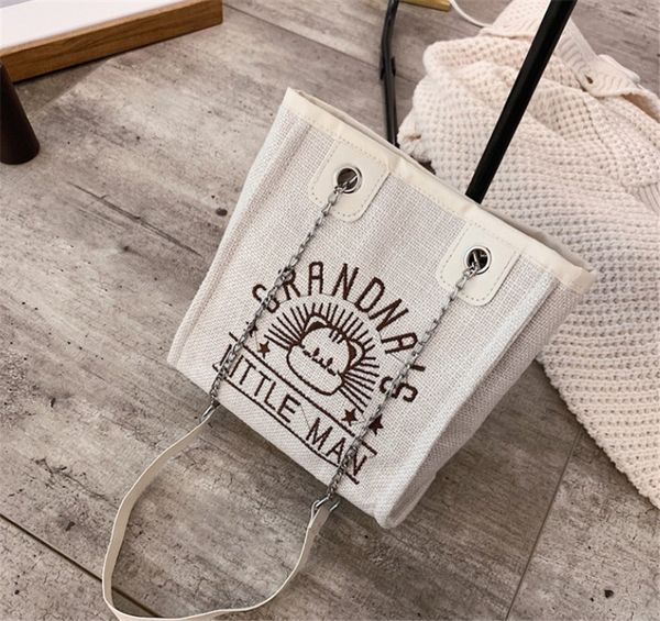 

cute ladies bag fashion chain single shoulder large capacity canvas bag ph-cfy20061945