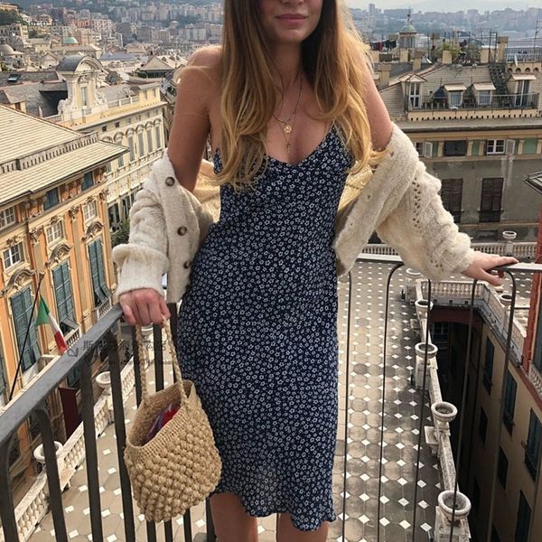 

fashion korean boho dress floral midi elegant women vintage beach party dresses sleeveless backless vestidos summer designer clothes, Black;gray