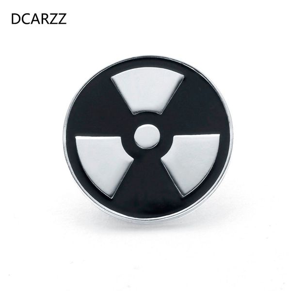 

new nuclear radiation brooch medical jewellery gold silver gift for women enamel lapel pin metal doctors nurse accessories, Gray