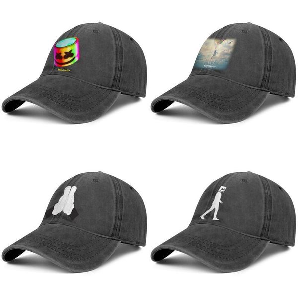 

marshmello music artist mens and womens trucker denim cap cool fitted custom personalisedsports eam hats logo joytime album neon, Blue;gray