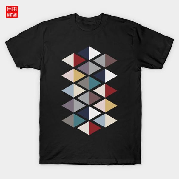 

men's t-shirts scandinavian triangles 2 t-shirt design minimal art minimalism pattern geometric, White;black
