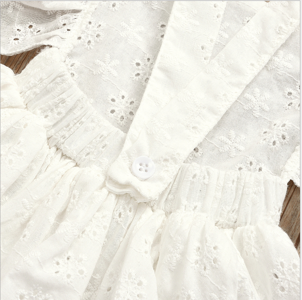 

принцесса девушка white lace ромпер платье новорожденного ребёнки рукава ромперы платье одежда лето малыши girl # lksl