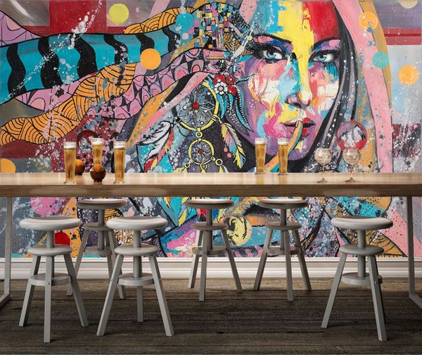 

self-adhesive] 3d art girl 25433 wall paper mural wall print decal murals