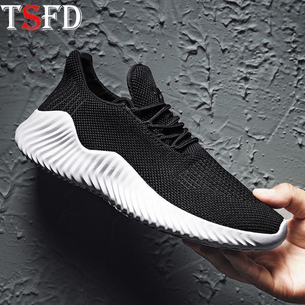 

сверхлегкий мужские кроссовки ткачество спортивная обувь мужчины кроссовки мужская спортивная дышащая мужская обувь черный хомбре deporte хо