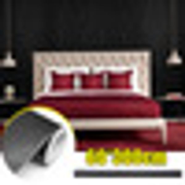 

pvc self adhesive waterproof wallpaper roll furniture door deskcabinets black wood grain wallpaper sticker home decor