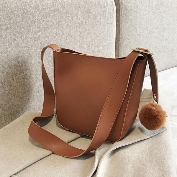 

women shoulder crossbody bag bucket handbags pu leather women's totes messenger bag bolsa sac a main femme #t2g