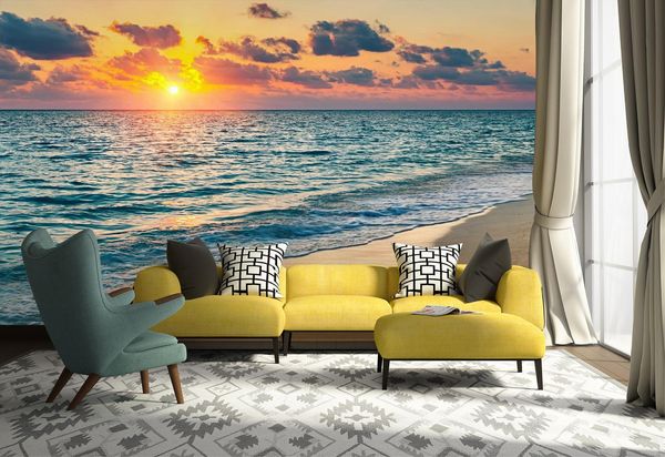 

self-adhesive] 3d sunrise 78785 wall paper mural wall print decal murals