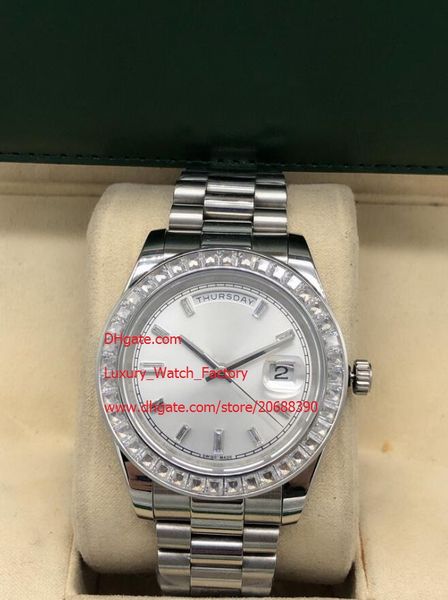 

3 стиль фабрика поставщик sapphire wristwatches asia 2813 автоматическое движение 116334 41мм полный алмазный диск mens мужские часы часы, Slivery;brown