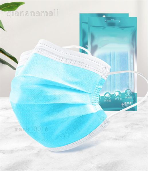 

одноразовые dhl face blue 3 ply 8 1шт маски нетканые ткани 28a6 qa